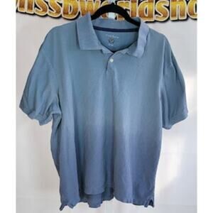 Club Room Men’s Blue Cotton Polo Shirt Short Sleeve Size Medium